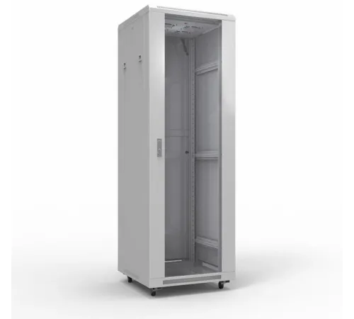 Шкаф серверный Rexant Pro (04-2306) напольный 42U 600x800мм пер.дв.стекл металл 800кг серый Шкаф серверный Rexant Pro (04-2306) напольный 42U 600x800мм пер.дв.стекл металл 800кг серый
