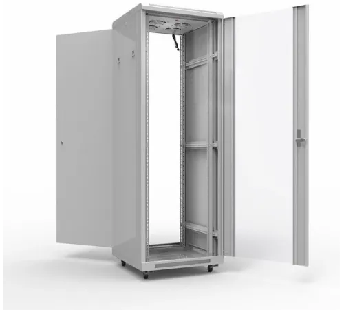 Шкаф серверный Rexant Pro (04-2306) напольный 42U 600x800мм пер.дв.стекл металл 800кг серый Шкаф серверный Rexant Pro (04-2306) напольный 42U 600x800мм пер.дв.стекл металл 800кг серый