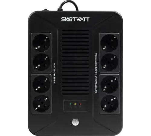 Источник бесперебойного питания Smartwatt Safe pro 1000 600Вт 1000ВА черный Источник бесперебойного питания Smartwatt Safe pro 1000 600Вт 1000ВА черный