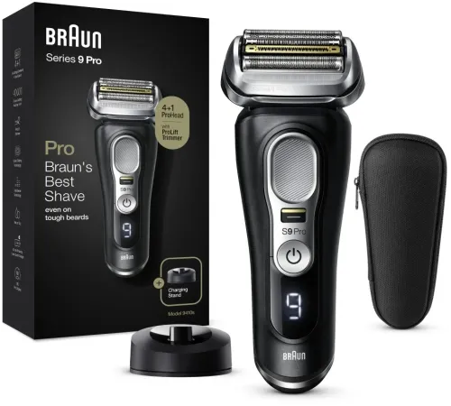 Бритва сетчатая Braun Series 9 pro 9410s реж.эл.:5 питан.:аккум. черный Бритва сетчатая Braun Series 9 pro 9410s реж.эл.:5 питан.:аккум. черный