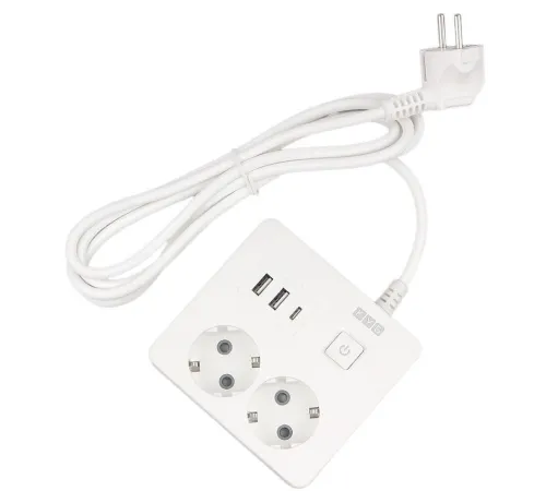 PowerCube Бытовой удлинитель (PC-1-2M) 2р с/з вык.,3USB, 3500 Вт, 16А, 1.9 м, 3*1,0 (белый) квадрат {22299} PowerCube Бытовой удлинитель (PC-1-2M) 2р с/з вык.,3USB, 3500 Вт, 16А, 1.9 м, 3*1,0 (белый) квадрат {22299}