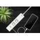PowerCube Бытовой удлинитель (PC-4-2M) 2р с/з вык.,3USB, 3500 Вт, 16А, 1.9 м, 3*1,0 (белый) {22301}