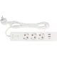 PowerCube Бытовой удлинитель (PC-5-2M) 3р с/з вык.,3USB, 3500 Вт, 16А, 1.9 м, 3*1,0 (белый) {22302}