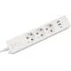 PowerCube Бытовой удлинитель (PC-5-2M) 3р с/з вык.,3USB, 3500 Вт, 16А, 1.9 м, 3*1,0 (белый) {22302}