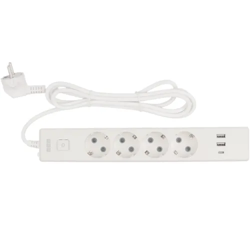PowerCube Бытовой удлинитель (PC-6-2M) 4р с/з вык.,3USB, 3500 Вт, 16А, 1.9 м, 3*1,0 (белый) {22305} PowerCube Бытовой удлинитель (PC-6-2M) 4р с/з вык.,3USB, 3500 Вт, 16А, 1.9 м, 3*1,0 (белый) {22305}