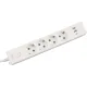 PowerCube Бытовой удлинитель (PC-6-2M) 4р с/з вык.,3USB, 3500 Вт, 16А, 1.9 м, 3*1,0 (белый) {22305}