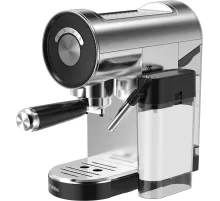 Кофеварка рожковая Hyundai HEM-4305 1350Вт серебристый/черный