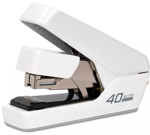 Степлер настольный Deli 0370SWhite Exceed 24/6 26/6 (40листов) снижение усилия белый 100скоб коробка