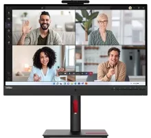 Монитор 27" Lenovo ThinkVision T27hv-30 IPS 2560x1440, 75 Гц, 4 мс, 16:9, 300 кд/м², 1xHDMI, 1xDisplayPort, 4xUSB-A 3.0, 1xUSB-C, 1xEthernet, черный/красный