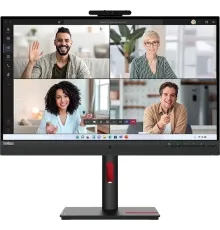 Монитор 27" Lenovo ThinkVision T27hv-30 IPS 2560x1440, 75 Гц, 4 мс, 16:9, 300 кд/м², 1xHDMI, 1xDisplayPort, 4xUSB-A 3.0, 1xUSB-C, 1xEthernet, черный/красный