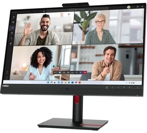 Монитор 27" Lenovo ThinkVision T27hv-30 IPS 2560x1440, 75 Гц, 4 мс, 16:9, 300 кд/м², 1xHDMI, 1xDisplayPort, 4xUSB-A 3.0, 1xUSB-C, 1xEthernet, черный/красный