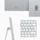 Моноблок Apple iMac A2438 24" 4.5K M1 8 core 8Gb SSD256Gb 8 core GPU macOS GbitEth WiFi BT клавиатура мышь Cam серебристый 4480x2520