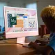 Моноблок Apple iMac A2438 24" 4.5K M1 8 core 8Gb SSD256Gb 8 core GPU macOS GbitEth WiFi BT клавиатура мышь Cam серебристый 4480x2520
