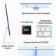 Моноблок Apple iMac A2438 24" 4.5K M1 8 core 8Gb SSD256Gb 8 core GPU macOS GbitEth WiFi BT клавиатура мышь Cam серебристый 4480x2520
