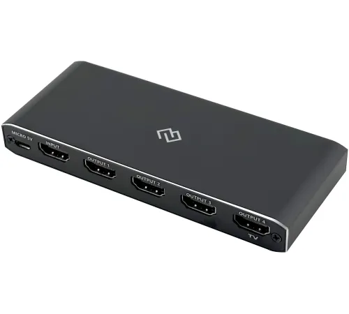Сплиттер аудио-видео Digma DHSP-v2x4 HDMI (f)/4xHDMI (f) черный Сплиттер аудио-видео Digma DHSP-v2x4 HDMI (f)/4xHDMI (f) черный