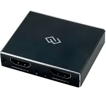 Сплиттер аудио-видео Digma DHSP-v2x2 HDMI (f)/2хHDMI (f) черный