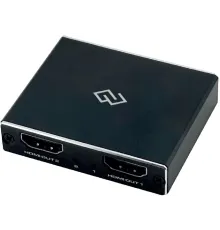 Сплиттер аудио-видео Digma DHSP-v2x2 HDMI (f)/2хHDMI (f) черный