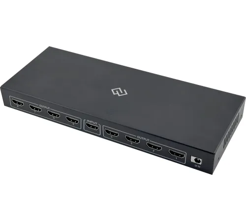 Сплиттер аудио-видео Digma DHSP-v2x8 HDMI (f)/8xHDMI (f) черный Сплиттер аудио-видео Digma DHSP-v2x8 HDMI (f)/8xHDMI (f) черный