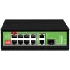 Коммутатор Digma DSP408F-2G1S-300 (L2) 8x100Мбит/с 2x1Гбит/с 1SFP 8PoE 8PoE+ 1PoE++ 300W неуправляемый