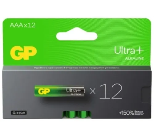 Батарея GP Ultra Plus Alkaline 24AUPA21-2CRB12 AAA (12шт) блистер