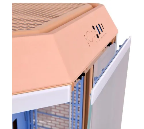 Корпус Thermaltake The Tower 300 PEACH FUZZ без БП miniITX 7x120mm 5x140mm 2xUSB3.0 audio bott PSU