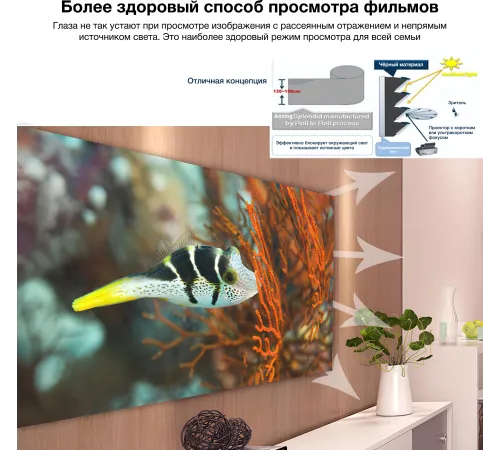 Экран на раме Cactus 127x224см Alr Expert CS-PSALRE-224X127-MM магнитное крепление 16:9 настенный натяжной черный