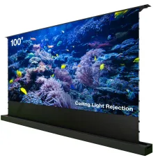 Экран Cactus 125x221см FloorRising CS-PSFRCLR-221X125 16:9 напольный рулонный черный (моторизованный привод)