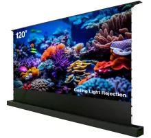 Экран Cactus 148x263см FloorRising CS-PSFRCLR-263X148 16:9 напольный рулонный черный (моторизованный привод)