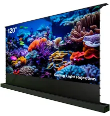 Экран Cactus 148x263см FloorRising CS-PSFRCLR-263X148 16:9 напольный рулонный черный (моторизованный привод)