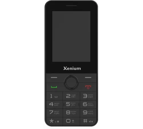 Мобильный телефон XENIUM X240 черный моноблок 2Sim 2.4" 240x320 Nucleus 0.3Mpix GSM900/1800 MP3 FM microSD max32Gb