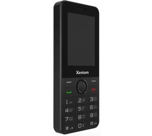 Мобильный телефон XENIUM X240 черный моноблок 2Sim 2.4" 240x320 Nucleus 0.3Mpix GSM900/1800 MP3 FM microSD max32Gb