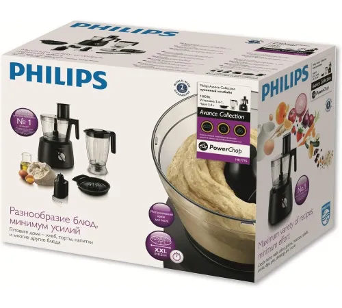 Кухонный комбайн Philips HR7776/90 черный