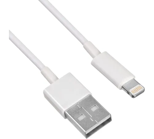 Кабель KingPrice KP-USBAL-2m USB (m)-Lightning (m) 2м белый Кабель KingPrice KP-USBAL-2m USB (m)-Lightning (m) 2м белый