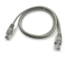 Патч-корд KingPrice KP-PC-c5e-1m-g UTP 4 пары cat.5E CCA molded 1м серый RJ-45 (m)-RJ-45 (m)