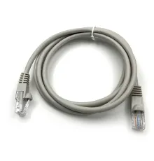Патч-корд KingPrice KP-PC-c5e-1.5m-g UTP 4 пары cat.5E CCA molded 1.5м серый RJ-45 (m)-RJ-45 (m)