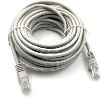 Патч-корд KingPrice KP-PC-c5e-10m-g UTP 4 пары cat.5E CCA molded 10м серый RJ-45 (m)-RJ-45 (m)