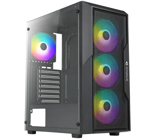 Корпус Azza FIGHTER черный без БП ATX 4x120mm 2xUSB2.0 1xUSB3.0 audio bott PSU Корпус Azza FIGHTER черный без БП ATX 4x120mm 2xUSB2.0 1xUSB3.0 audio bott PSU