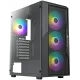 Корпус Azza FIGHTER черный без БП ATX 4x120mm 2xUSB2.0 1xUSB3.0 audio bott PSU
