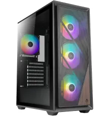 Корпус Azza FOREST черный без БП ATX 4x120mm 2xUSB3.0 audio bott PSU