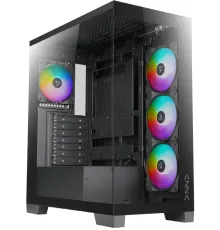 Корпус Azza COVE черный без БП ATX 4x120mm 1xUSB2.0 1xUSB3.0 1xUSB3.1 audio bott PSU