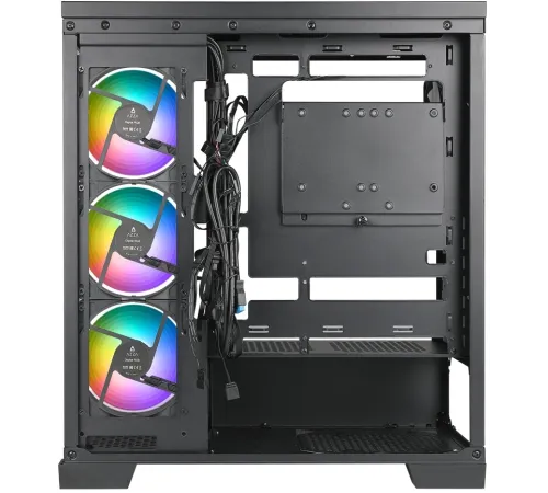 Корпус Azza COVE черный без БП ATX 4x120mm 1xUSB2.0 1xUSB3.0 1xUSB3.1 audio bott PSU