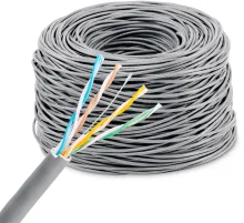 Кабель сетевой KingPrice KP-utp-c5e-0.4mm-cca-305m UTP 4 пары 5E solid 0.40мм CCA 305м серый