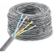 Кабель сетевой KingPrice KP-utp-c5e-0.5mm-CU-305m UTP 4 пары cat5E solid 0.50мм Cu 305м серый (упак.:1шт)