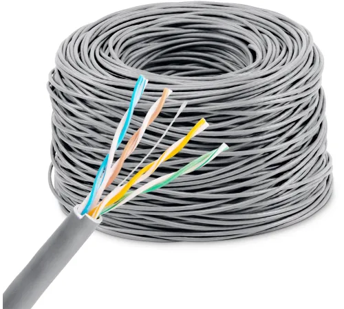 Кабель сетевой KingPrice KP-utp-c5e-0.5mm-cca-305m UTP 4 пары 5E solid 0.50мм CCA 305м серый Кабель сетевой KingPrice KP-utp-c5e-0.5mm-cca-305m UTP 4 пары 5E solid 0.50мм CCA 305м серый