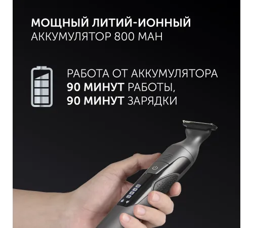 Машинка для стрижки Polaris Ultra Blade PHC 1704 графитовый (насадок в компл:1шт)