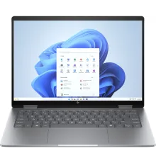 Ноутбук HP Envy x360 14-fa0005ci Ryzen 5 8640HS 16Gb SSD512Gb AMD Radeon Graphics 14" IPS Touch WUXGA (1920x1200) Windows 11 Home silver WiFi BT Cam (A16K1EA)