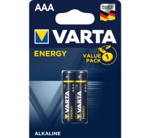 Батарейка Varta ENERGY LR03 AAA BL2 Alkaline 1.5V (4103) (2/20/100) (2 шт.) Varta ENERGY LR03 AAA (04103229412)