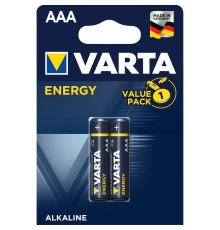 Батарейка Varta ENERGY LR03 AAA BL2 Alkaline 1.5V (4103) (2/20/100) (2 шт.) Varta ENERGY LR03 AAA (04103229412)