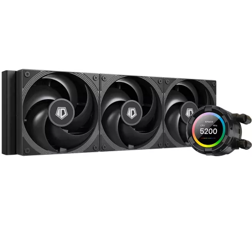 Система водяного охлаждения ID-Cooling SL360 Pro Se Soc-AM5/AM4/1151/1200/2066/1700 черный 4-pin 14-30dB Al+Cu LCD 350W Ret