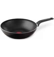 Сковорода ВОК (WOK) Tefal Easy Plus 4237628 круглая 28см ручка несъемная (без крышки) черный (9100054099)